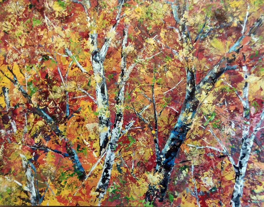 Donald Rainville artist :: October Wood :: Gallery of Paintings